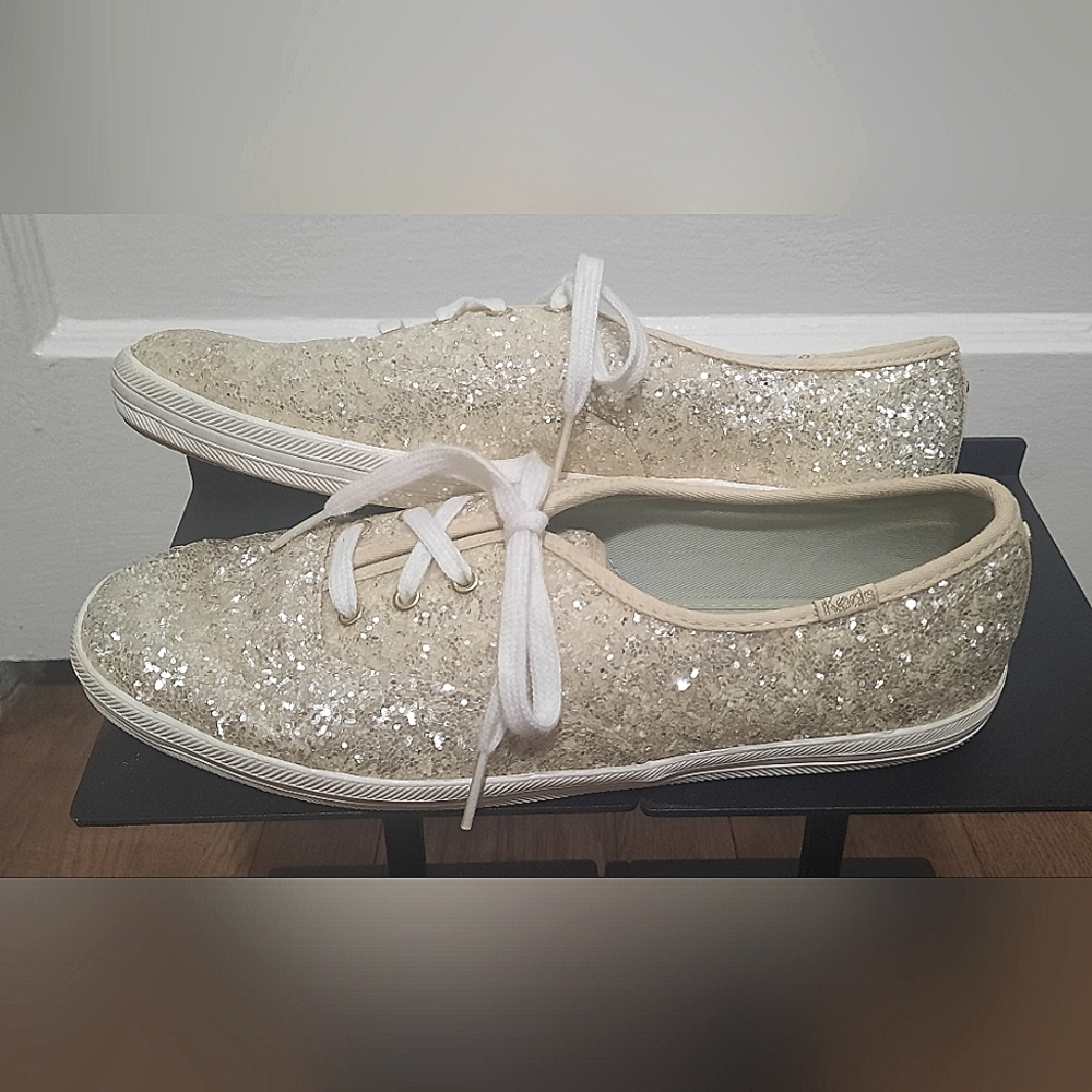 Kate Spade Keds White Sparkle - Picture 4 of 4